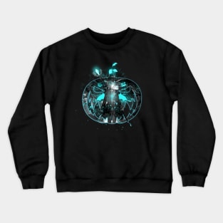 Witch Pumpkin Halloween Neon Crewneck Sweatshirt